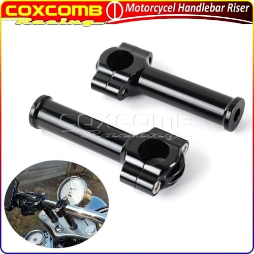 Motorcycle Aluminum 1inch 25mm Retro Handlerbar Riser Bar Mount Clamp Kit For Harley Dyna Sportster Softail Touring XL1200