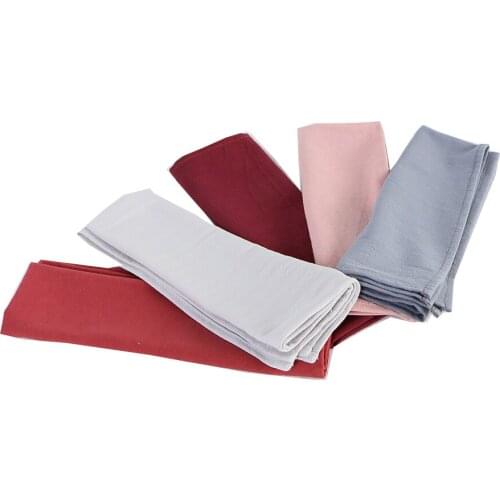 Table Dinner Hotel Kitchen Napkins Cloth Raw Cotton Double Layer Place Mat Tableware Durable Towel Wedding Decoration