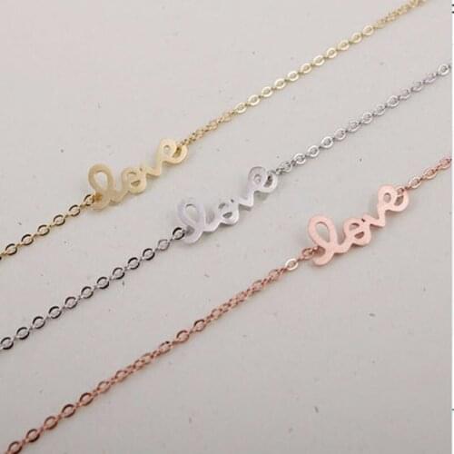 New Bracelet of LOVE Letters 3Color Women Zinc Alloy Infinity Bracelet Factory Price Free Shipping