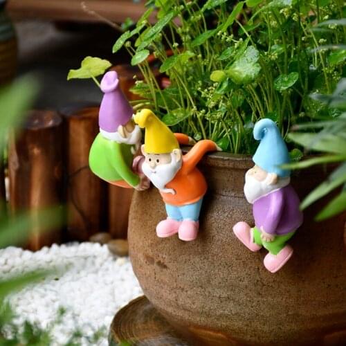Resin Dwarf Fairy Miniature Figurines Ornament Outdoor Courtyard Micro Landscape Crafts Garden Bonsai Pot Decoration Accessories