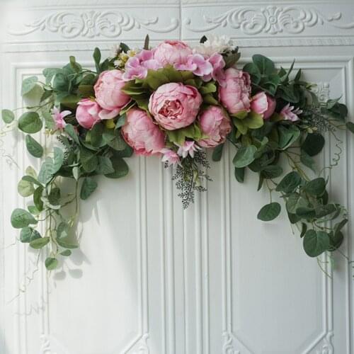 Weeding Arch Flowers Artificial Flowers Ornament for Wall Front Door Decor