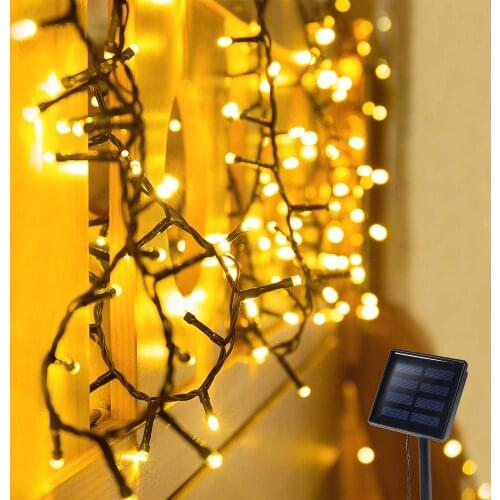 Solar LED String Lights 5M 7M 12M 22M Waterproof Decoration Light for Indoor Outdoor Commercial Garden Backyard Wedding Holiday