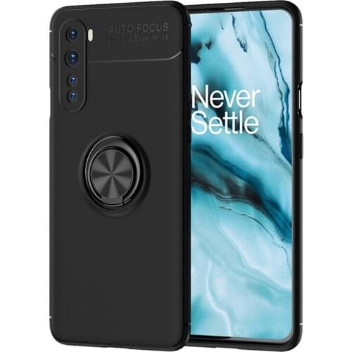 Scratch resistant shockproof 360 Degrees Rotation with Ring Grip Holder Soft TPU Phone Case Cover for Oneplus Nord(1+nord)