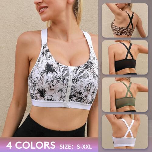 VUTRU Women Yoga Sport Bra Shockproof Sexy Back Sports Bras Breathable Athletic Fitness Running Gym Vest Tops Sportswear XXL