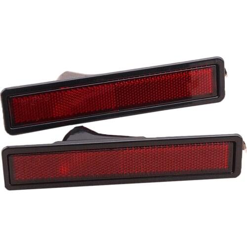 1 Pair Front Side Marker Light Cover Red Lens Fit For BMW E30 E32 E34 318i 525i Front Side Marker Light Cover