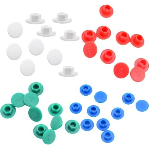 10 Pieces Hex Socket Bolt Screw Nut Head Cover Cap Protector for Bike Bicycle Cycling Headset M6 Bolts