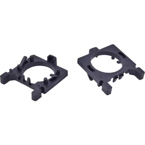 2Pcs Black Car LED Bulb Holder Adapter Sockets Base for MK2 H7 Halogen Upgrade to LED Base