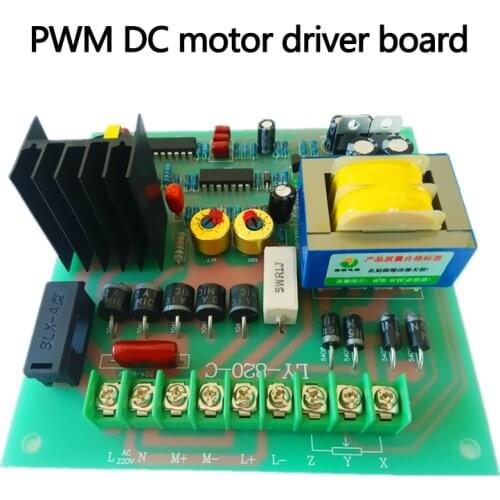 220V PWM DC Motor Speed Controller Drive Board Permanent Magnet Excitation Module LY820 Overload Protection