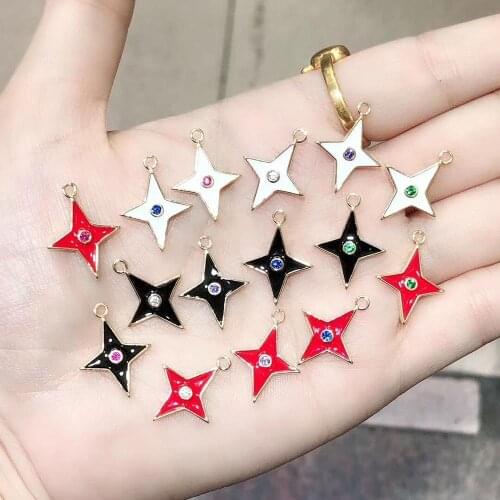 50pcs/lot Oil dropped metal necklace pendant, Gold plate Jesuess cross women jewelery, original design, spring gift