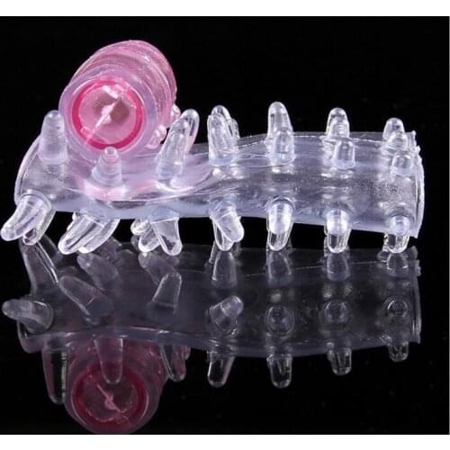 Delay Condom Clit Massage Stick Masturbation Penis-Rings Enhance Cock Ring Sex Toy Stimulate Utensils Massage Vibrator