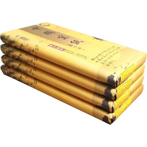 Pure Xuan Paper Chinese Calligraphy Painting Special Raw Xuan Paper 100sheet Thicken Chinese Calligraphy Half Ripe Rice Paper