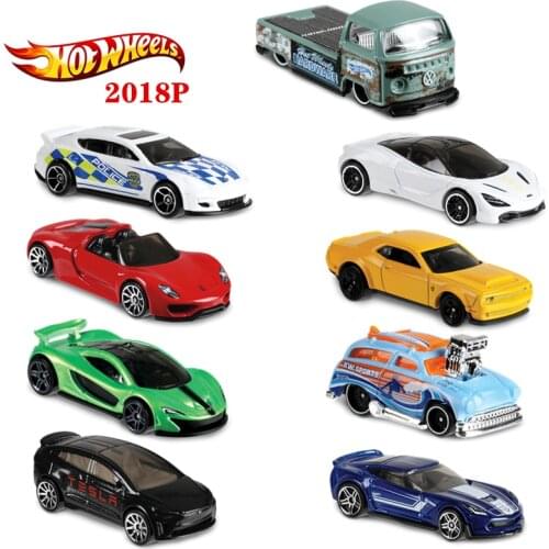 Hot Wheels 2018 Chevrolet Nissan BMW Lamborghini Volkswagen Die-Casting Alloy Double Door Car Model Collection Toy