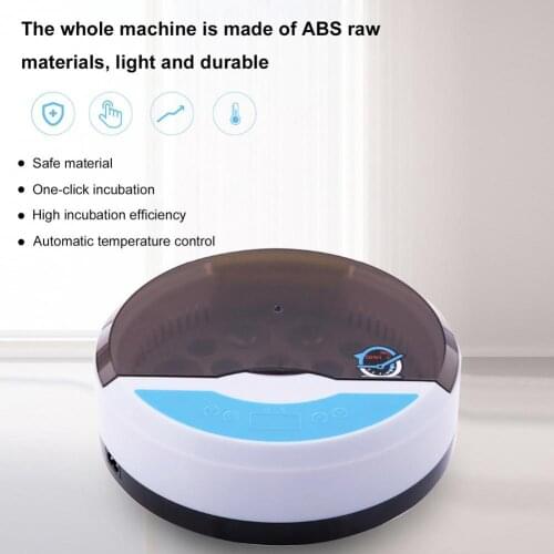 New Style Egg Incubator Machine 9 Eggs Adjustable Temperature ABS Automatic Poultry Hatcher for Home Yard Farm Chicken Supplies