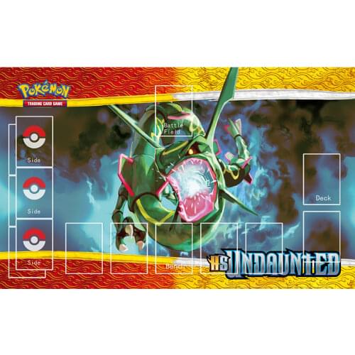 Pokemon Playmat Mat Mousepad Board Game Acessories Rayquaza Dragon Snake Animals Pattern Anti-slip Rubber Pad