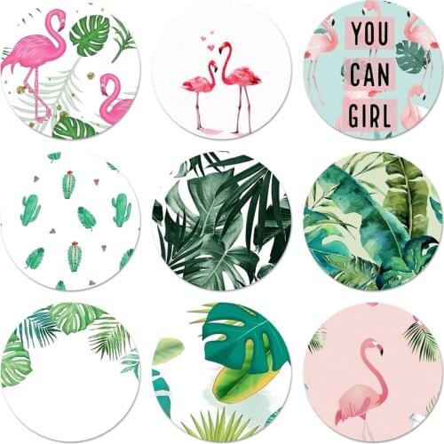 Trendy Cute Cactus Patterned Icons Pins Badge Decoration Brooches Metal Badges For Backpack Decoration 58mm