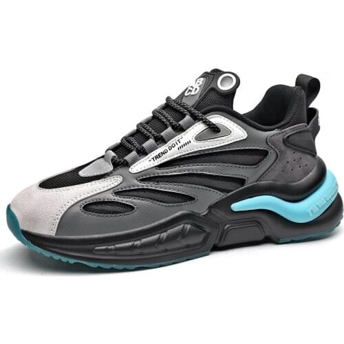 Mens Sneakers Casual Ins Trend Clunky Sneaker Male Breathable Sport Shoes Light Soft Dorky Dad Shoes Size39-46 Free Shipping