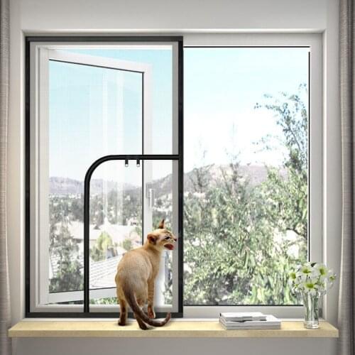 High Light Transmittance With Zipper Invisible Screen Window Net Can Prevent Mosquitoes Insects Birds And Cats Easy To Install