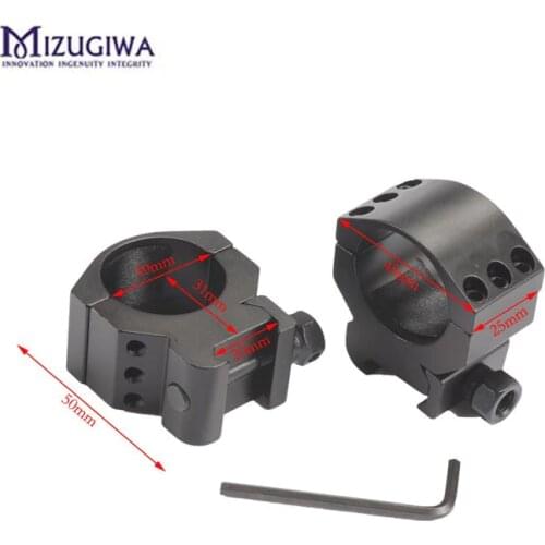 2 Pcs Low Profile Ring Weaver Picatinny Rail Scope Mount Heavy Duty 6 Bolts 30mm Scope Ring Extreme Hunting Caza Accessories