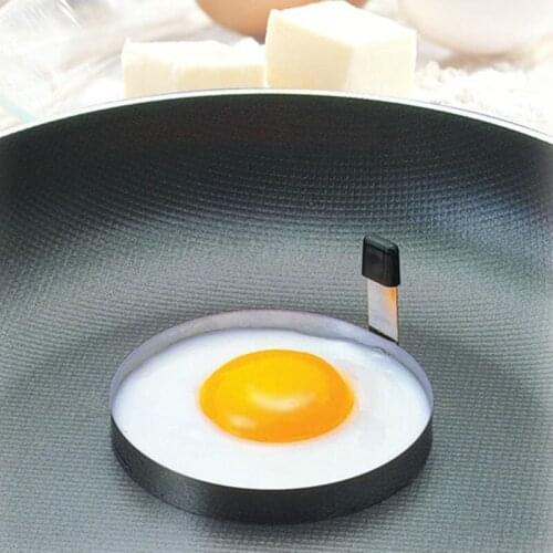 New Convenient Home Kitchen Round Shaped Cook Fried Egg Mold Pancake Stainless Steel Mould #9507