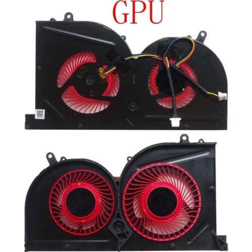 New Laptop cpu cooling fan for MSI GS73 GS73VR MS-17B1 GS63VR GS63 Stealth Pro CPU BS5005HS-U2F1 GPU BS5005HS-U2L1 COOLER