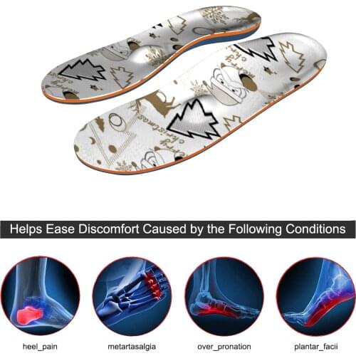 Gray Tree iFitna Flatfoot Fasciitis, High Arched Foot , Foot Valgus, EVA-Orthopedic Arch Support Insoles with Full Length