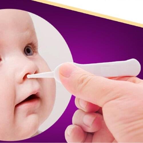 Infant Ear Nose Navel Plastic Tweezers Pincet Forceps Talheres Infantil Mamadeira Clips Pinza Chupetes Newborn Safety Safe Care