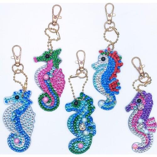 Dropshipping Animal Butterfly Design Diy Diamond Painting Christmas Gift Diy Special Diamond Woman Girl Jewelry Keyring Keychain