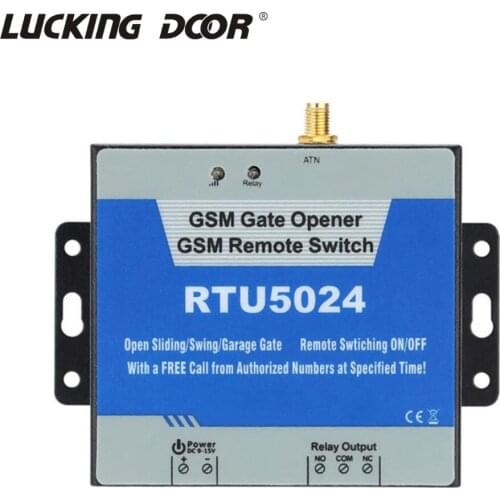 RTU5024 RTU5035 2G 3G GSM Gate Opener Relay Switch Call Remote Controller Phone Shaking Control Door Opener for Parking Systems