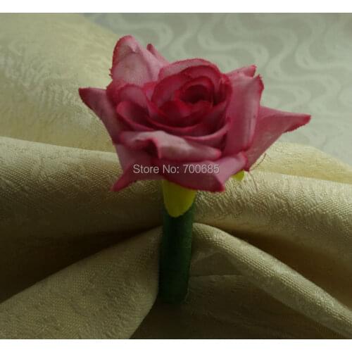 Hand made silk rose flower napkin ring, napkin holder