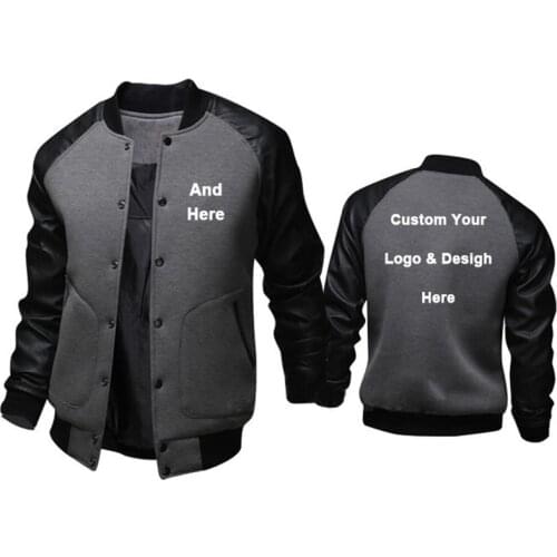 Stylish British Jackets Men Custom Logo and Design Male Hoodies Fashion Slim Baseball Jacket Costume Coat