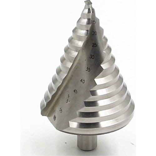 Step drill bit 60mm , 6mm-60mm High-speed steel spiral groove step pagoda drill triangle drill multi-function drill bit