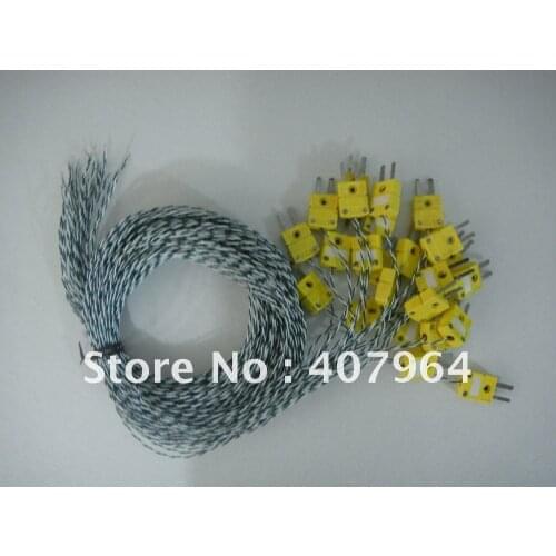 Weld point K type thermocouple with OMEGA Connector ,2*0.2mm, length 2000mm