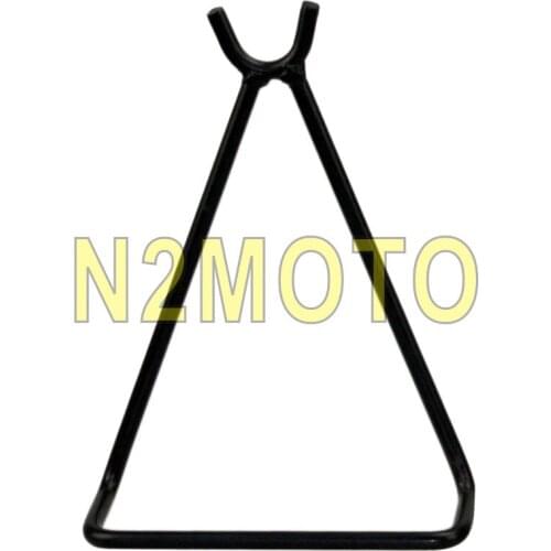 Black Universal Motorcycle Dirt Bike Off Road Bikes MX Triangle Axle Stand Kickstand Holder for Honda Kawasaki Suzuki