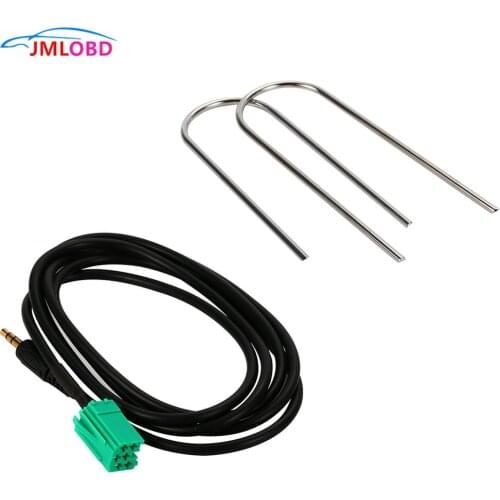 Aux In Input 3.5mm Adapter & Radio removal keys For Renault Clio Megane Laguna MP3 For iPod /iPhone CY007-CN