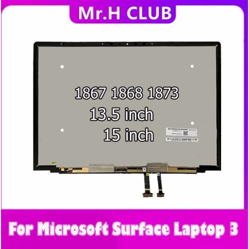 Original LCD For Microsoft Surface Laptop 3 13.5" 15.0” 1867 1868 1873 LCD Display Touch Screen Digitizer Repair For Laptop3