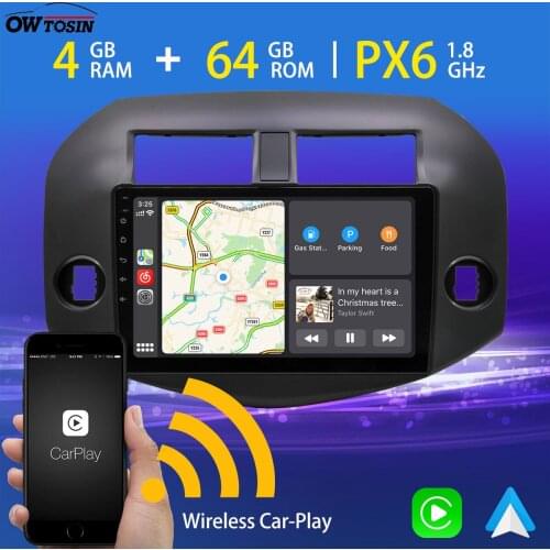 10.1'' Android 10 GPS Navigation Car Multimedia Player Radio For Toyota RAV4 RAV 4 2006-2012 Wireless Carplay Bluetooth 5.0 DSP