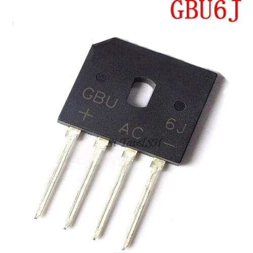 10pcs/lot GBU6J KBJ6J GBU605 GBU606 ZIP-4