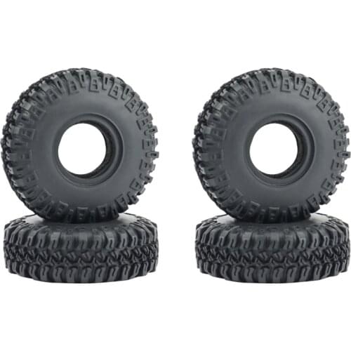 4PCS 52X18mm 1.0 Inch Soft Rubber Wheel Tyre Tire for 1/24 RC Crawler Car Axial SCX24 90081 AXI00001 Upgrade Parts