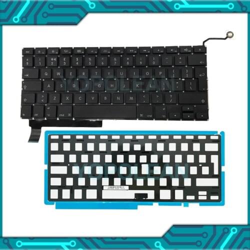 5Pcs/lot New Laptop A1286 Keyboard UK with Backlight for Macbook Pro 15" a1286 Replacement 2009-2012 Years