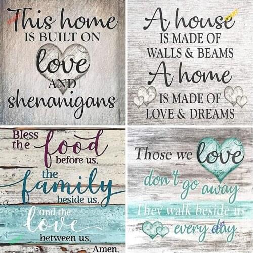 5D DIY Diamond Painting Live Laugh Love Full Square Round Diamond Embroidery Cross Stitch Picture Of Rhinestones Handcraft Gift