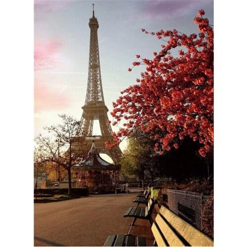 5D DIY Landscapes Diamond Painting Embroidery Full Computation Diamond Mosaic Paris Pictures Of Rhinestones Cross Stitch Kit