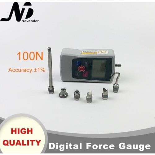 Free Shipping Digital Force Meter Portable Push and Pull Tester Meter Digital Force Gauge 100N/10kg/22lb