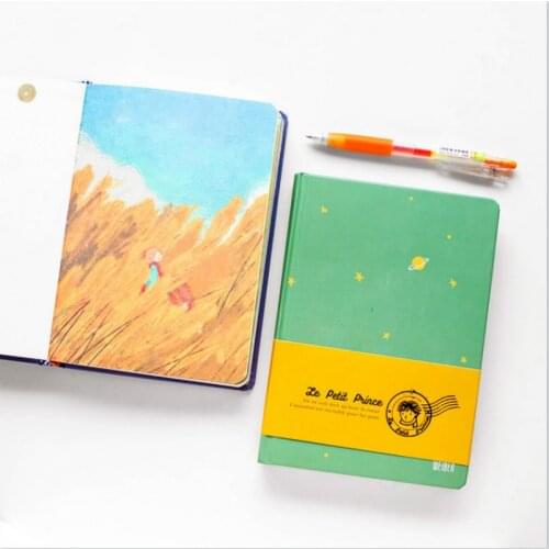 Free Shipping The Little Prince Notebook School & Office Supply Vintage Color Page Accessory Diary Book Notepad Retro Stationery