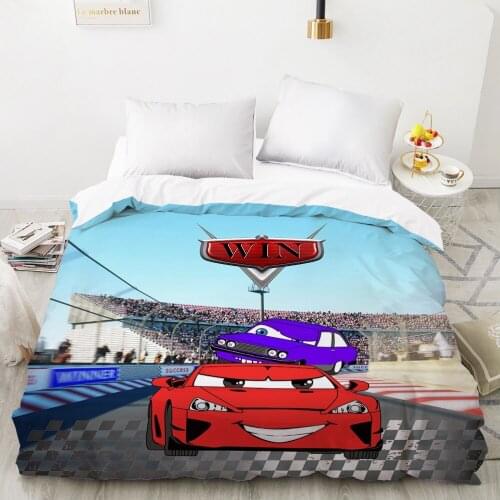 Car Cartoon Kids Duvet cover Quilt/Blanket/Comfortable Case Bedding for children baby girls 140x200 240x220 for Home smile