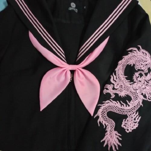 [goldfish grass tie] no tie triangle scarf bow tie JK Japanese goldfish bow tie sailors suit