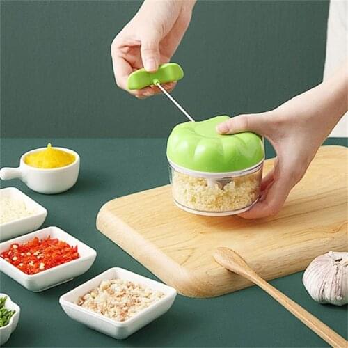 Manual Garlic Chopper Multifunction Garlic Grinding Press Crusher Ingredient Vegetable Hand Cutter Meat Grinder Kitchen Gadgets
