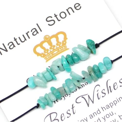 Momiji 2 Pcs Natural Stone Bracelets Set for Women Rope Chain All Handmade Bohemian Wedding Jewelry Charm Bracelets Wholesale
