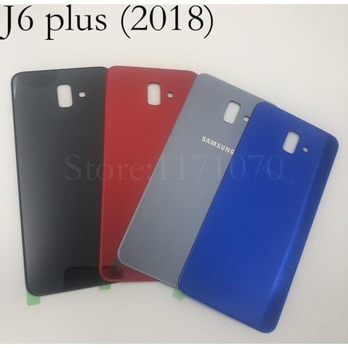 Samsung J6+ J6Plus Original Back Housing Rear Glass Door Replacement Case Dirt-proof Back Battery Cover for Galaxy J6+ J6Plus