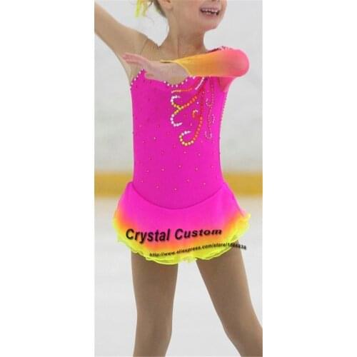 Figure Skating Dresses For Girls Fashion New Brand Ice Figure Skating Dresses Competition Kids DR3462