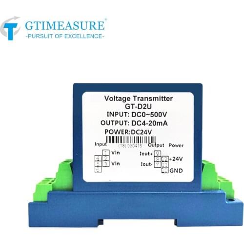 Voltage Transducer DC 75mV 20V 50V 100V 200V 300V 500V Analog Transmitter 4-20mA 0-5V 0-10V 24VDC